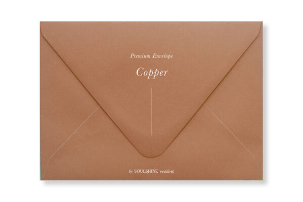 ซองการ์ดแต่งงาน สีทองแดง แบบพรีเมียม ทรงยุโรป แบบมาตรฐาน ใส่การ์ดแต่งงานขนาด 5x7 4x6