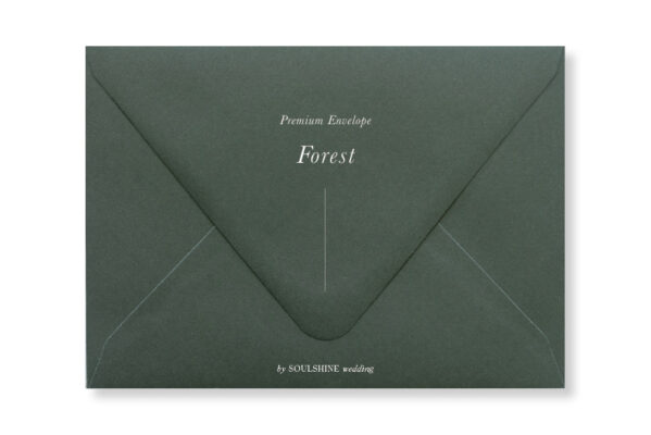 ซองการ์ดแต่งงาน สีเขียวเข้ม แบบพรีเมียม ทรงยุโรป แบบมาตรฐาน ใส่การ์ดแต่งงานขนาด 5x7 4x6