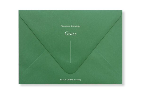 ซองการ์ดแต่งงาน สีเขียว แบบพรีเมียม ทรงยุโรป แบบมาตรฐาน ใส่การ์ดแต่งงานขนาด 5x7 4x6