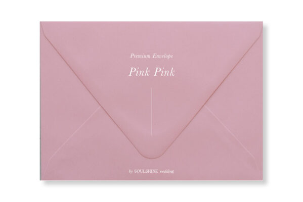 ซองการ์ดแต่งงาน สีชมพู แบบพรีเมียม ทรงยุโรป แบบมาตรฐาน ใส่การ์ดแต่งงานขนาด 5x7 4x6