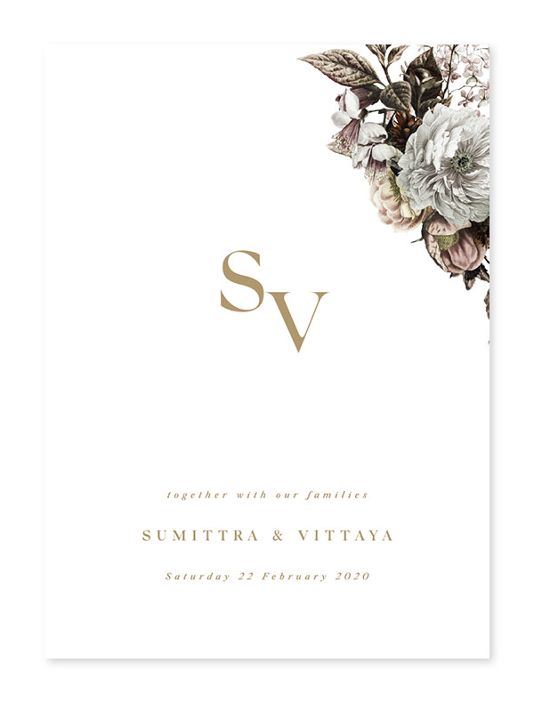 การ์ดแต่งงานเก๋ๆ การ์ดแต่งงานสวยๆ การ์ดแต่งงาน เรียบหรู