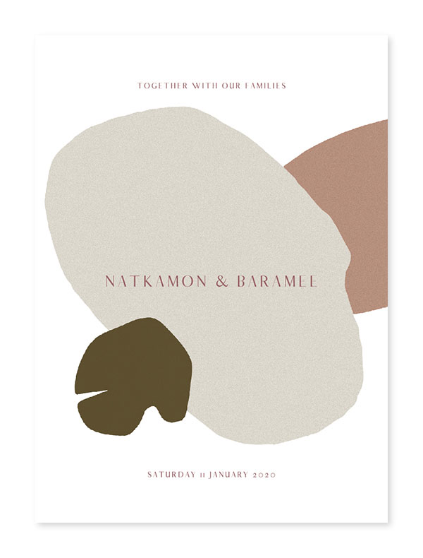 การ์ดแต่งงานเก๋ๆ การ์ดแต่งงานสวยๆ การ์ดแต่งงาน เรียบหรู