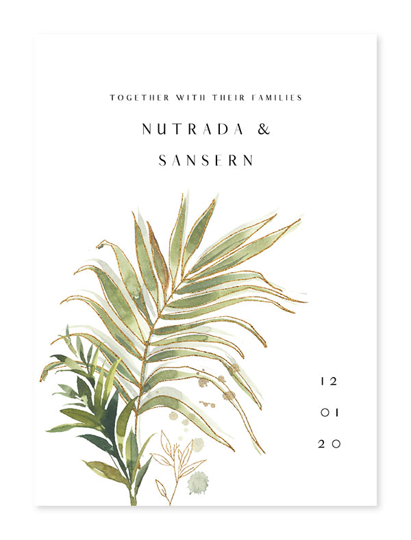 การ์ดแต่งงานหรูๆ ออกแบบการ์ดแต่งงาน การ์ดแต่งงาน minimal