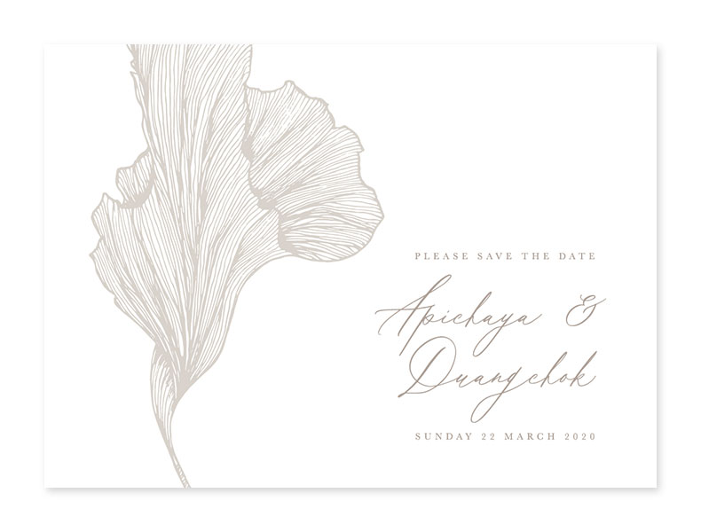 การ์ดแต่งงานหรูๆ ออกแบบการ์ดแต่งงาน การ์ดแต่งงาน minimal