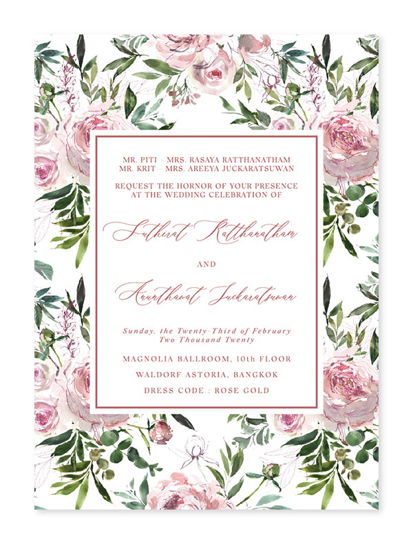 Original การ์ดแต่งงานสวยๆ ขนาด 5x7 4x6 การ์ดแต่งงานวินเทจ การ์ดแต่งงาน เรียบหรู