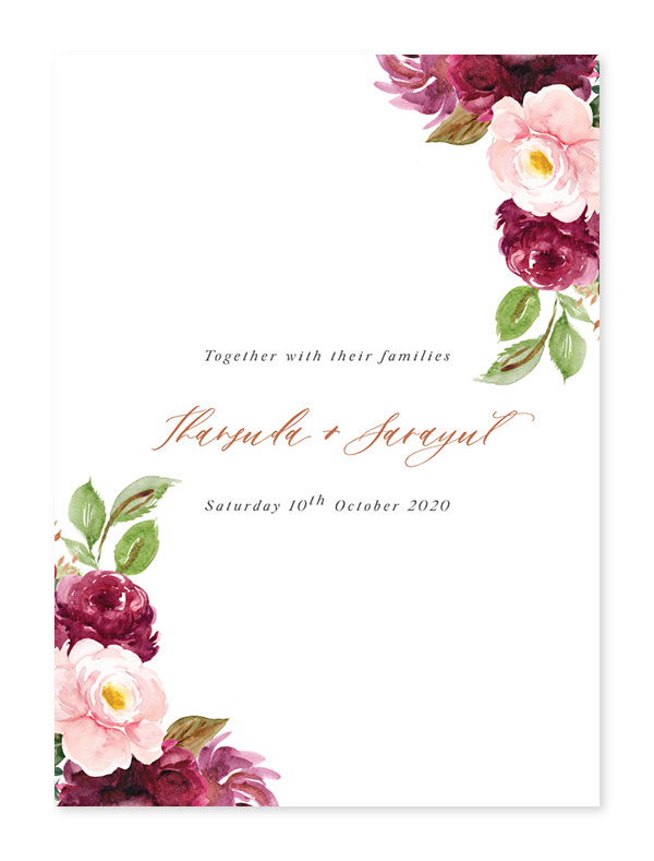 การ์ดแต่งงานสวยๆ ขนาด 5x7 4x6 การ์ดแต่งงานวินเทจ การ์ดแต่งงาน เรียบหรู