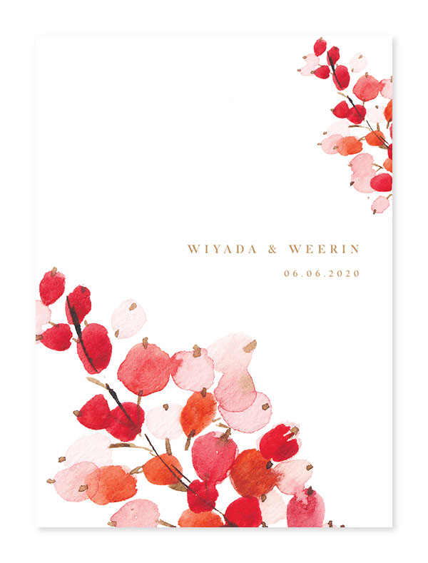 การ์ดแต่งงานเก๋ๆ การ์ดแต่งงานอิสลาม การ์ดแต่งงานหน้าหลัง