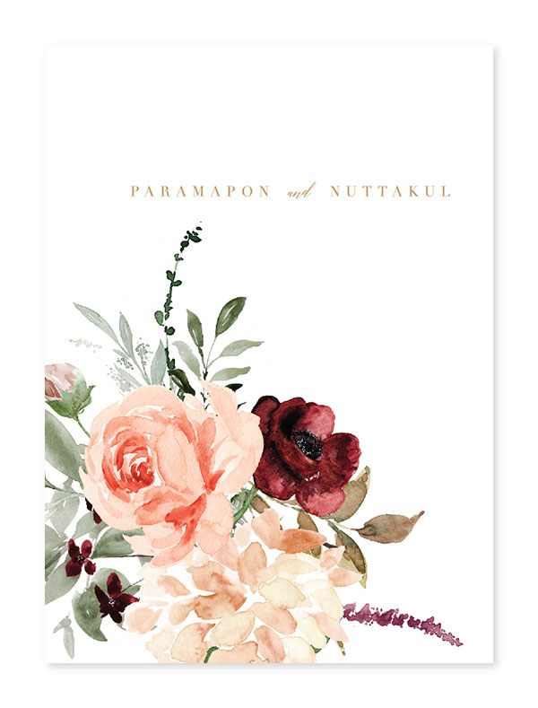 การ์ดแต่งงานสวยๆ การ์ดแต่งงานวินเทจ การ์ดแต่งงาน เรียบหรู