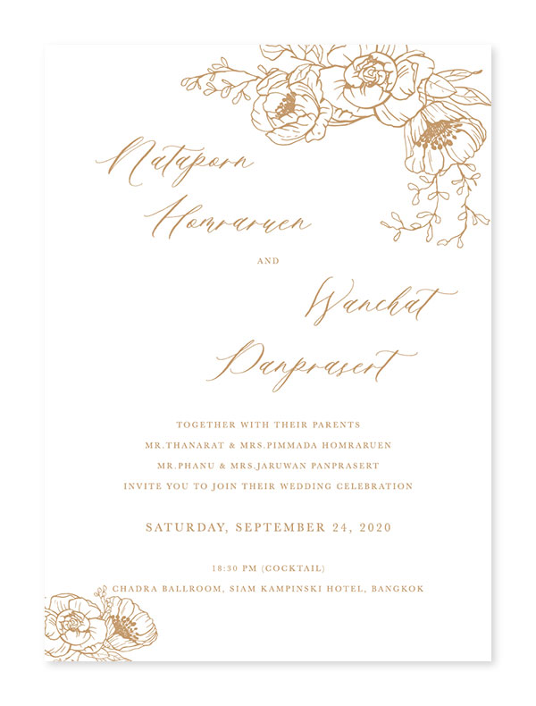 Original การ์ดแต่งงาน ราคา ร้าน พิมพ์การ์ดแต่งงา ออกแบบการ์ดแต่งงาน สวย หรู