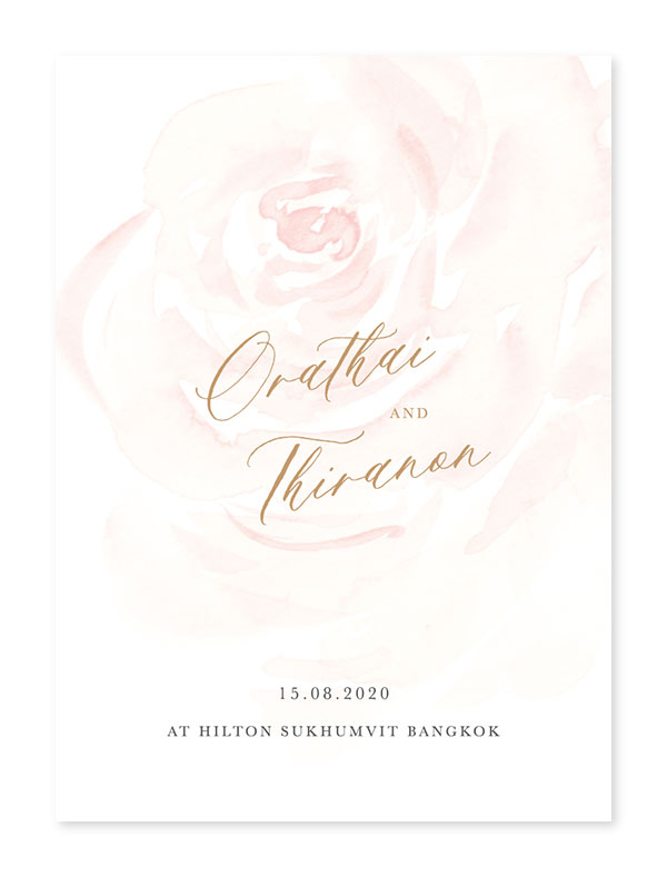 การ์ดแต่งงานสวยๆ ขนาด 5x7 4x6 การ์ดแต่งงานวินเทจ การ์ดแต่งงาน เรียบหรู