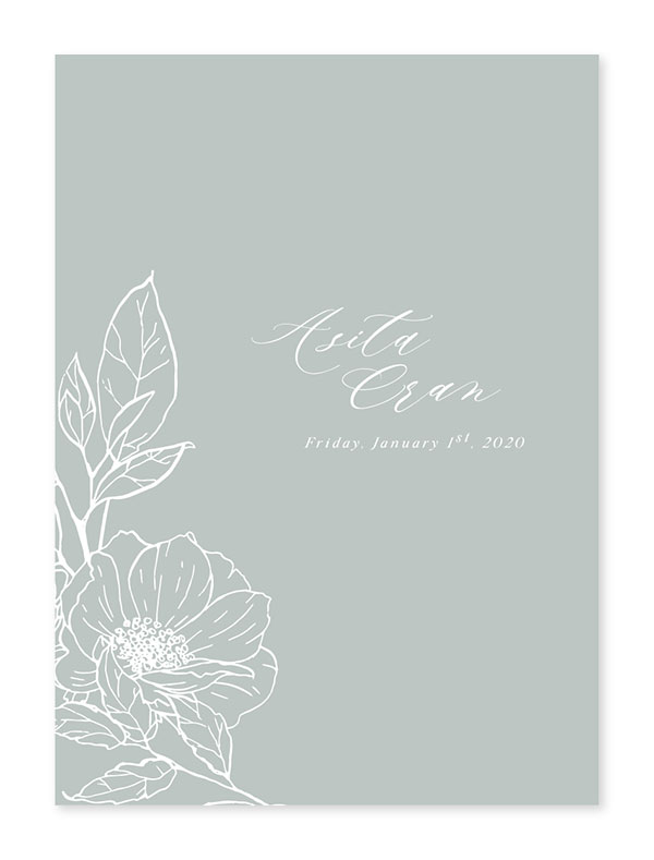 การ์ดแต่งงาน สีเขียว สีขาว สีทอง สีแดง สีน้ำเงิน สีชมพู สีเทา