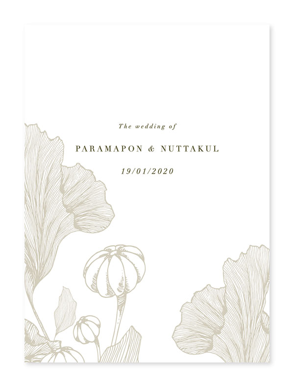 การ์ดแต่งงานหรูๆ ออกแบบการ์ดแต่งงาน การ์ดแต่งงาน minimal