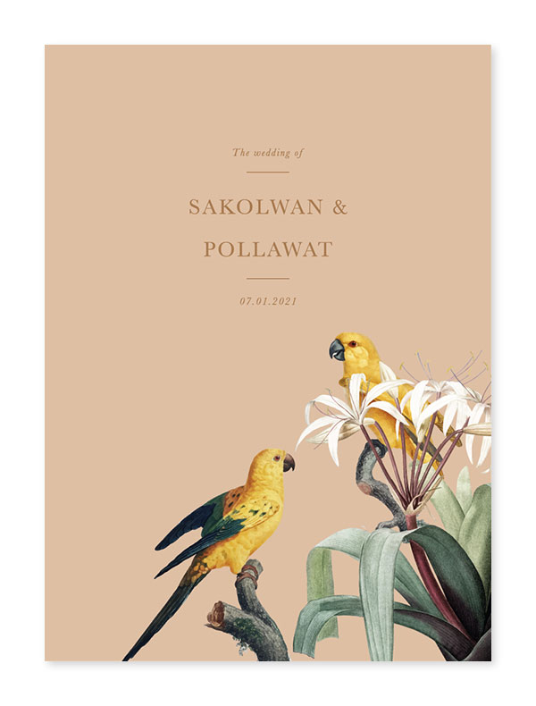 ออกแบบการ์ดแต่งงาน ตัวอย่างการ์ดแต่งงาน แบบการ์ดแต่งงานเรียบหรู