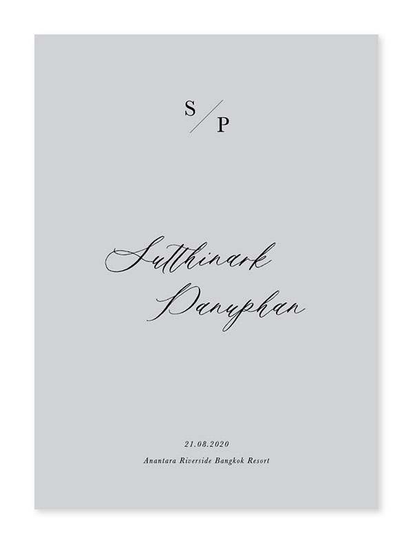 ออกแบบการ์ดแต่งงาน ตัวอย่างการ์ดแต่งงาน แบบการ์ดแต่งงานเรียบหรู