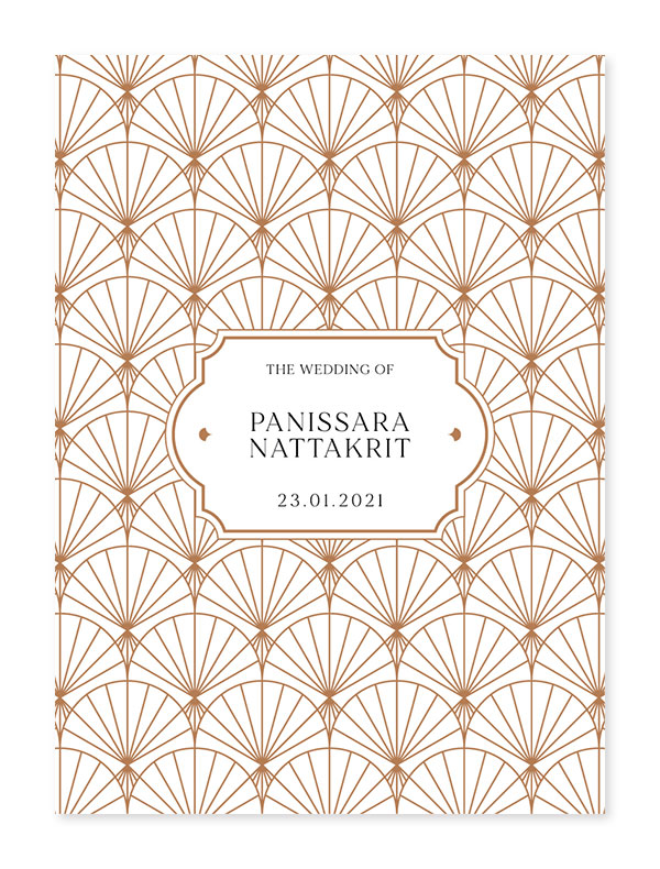 ออกแบบการ์ดแต่งงาน ตัวอย่างการ์ดแต่งงาน แบบการ์ดแต่งงานเรียบหรู
