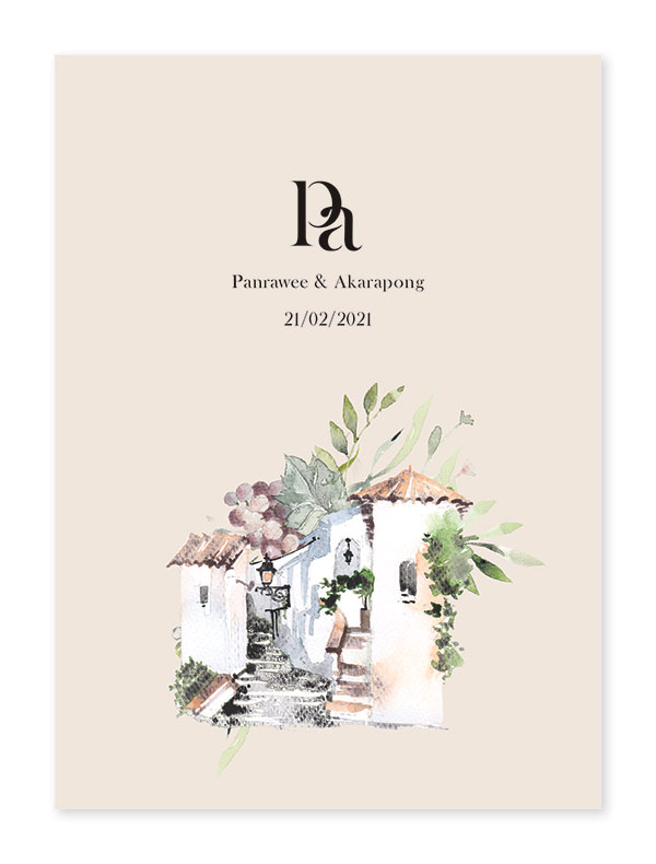 การ์ดแต่งงานสวยๆ การ์ดแต่งงานวินเทจ การ์ดแต่งงาน เรียบหรู