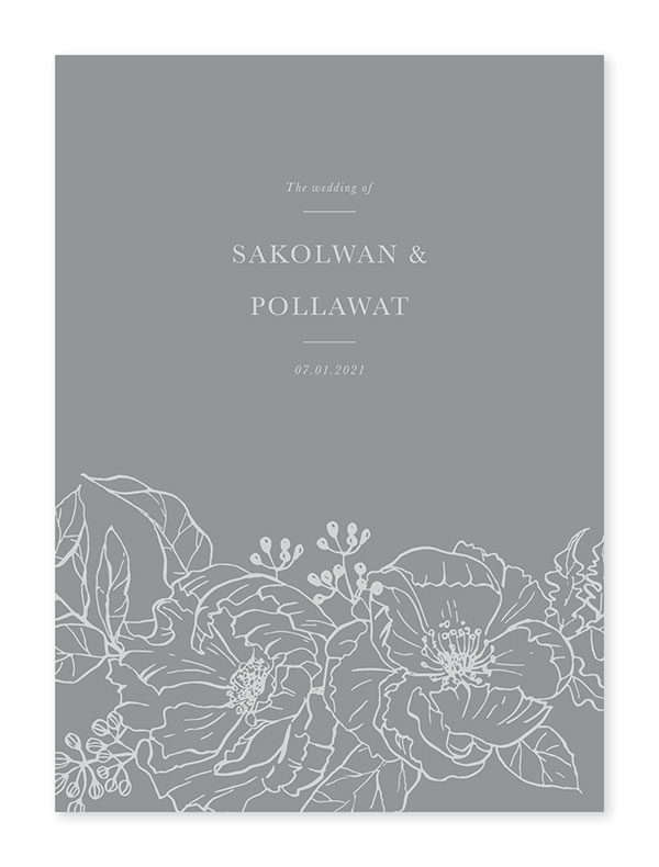 การ์ดแต่งงานสวยๆ การ์ดแต่งงานวินเทจ การ์ดแต่งงาน เรียบหรู