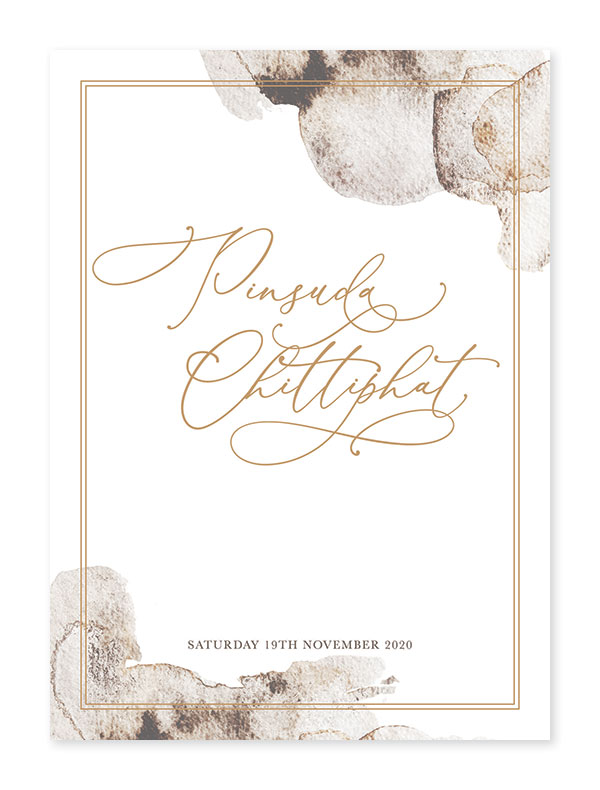 การ์ดแต่งงานสวยๆ การ์ดแต่งงานวินเทจ การ์ดแต่งงาน เรียบหรู