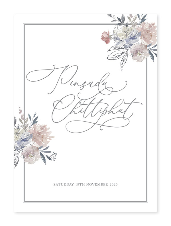 การ์ดแต่งงานสวยๆ การ์ดแต่งงานวินเทจ การ์ดแต่งงาน เรียบหรู