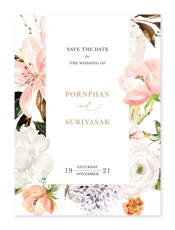 การ์ดแต่งงานหรูๆ การ์ดแต่งงาน 2020 การ์ดแต่งงาน minimal