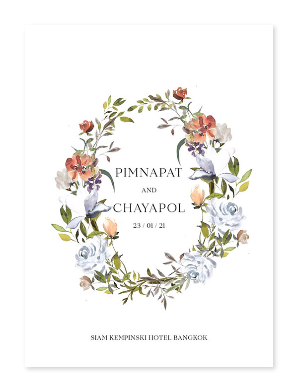 การ์ดแต่งงานสวยๆ การ์ดแต่งงานวินเทจ การ์ดแต่งงาน เรียบหรู