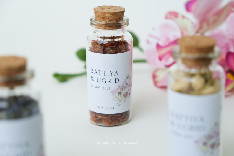 ของชำร่วย งานแต่ง ชาดอกไม้ ชากุหลาบ