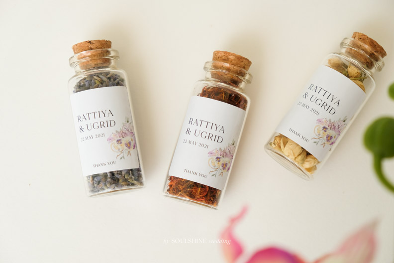 ของชำร่วย งานแต่ง ชาดอกไม้ ชากุหลาบ