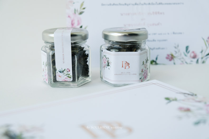 ของชำร่วย งานแต่ง ชาใบหม่อน ชาดอกไม้ ชากุหลาบ