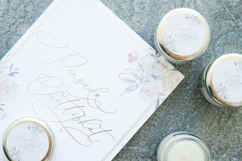 ของชำร่วย งานแต่ง เทียนหอม