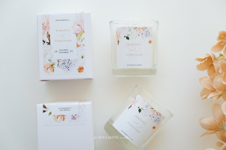 ของชำร่วย งานแต่ง เทียนหอม