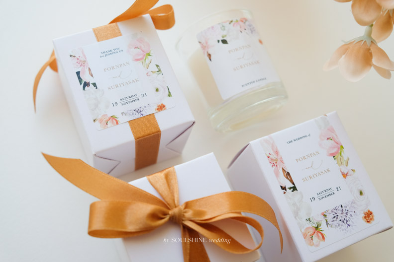 ของชำร่วย งานแต่ง เทียนหอม