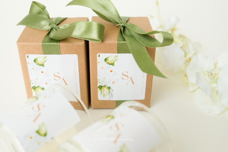 ของชำร่วย งานแต่ง เทียนหอม