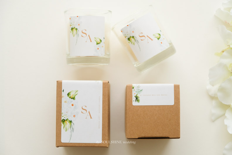 ของชำร่วย งานแต่ง เทียนหอม