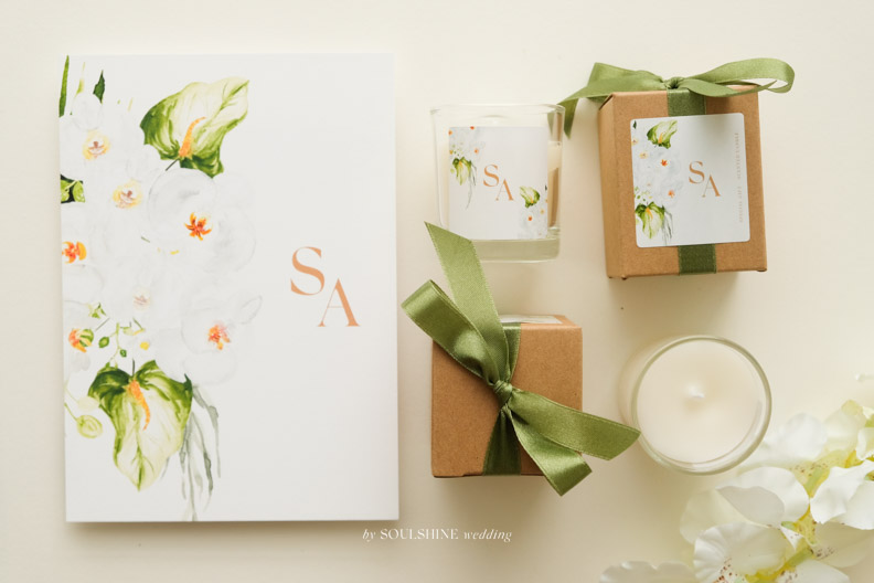 ของชำร่วย งานแต่ง เทียนหอม