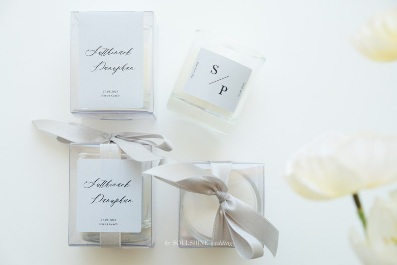 ของชำร่วย งานแต่ง เทียนหอม