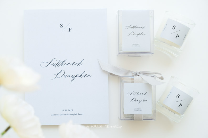 ของชำร่วย งานแต่ง เทียนหอม