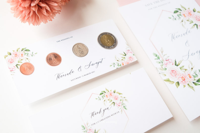 ของชำร่วย งานแต่ง ซองใส่ เหรียญกษาปณ์ เหรียญที่ระลึก