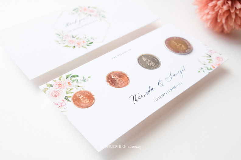 ของชำร่วย งานแต่ง ซองใส่ เหรียญกษาปณ์ เหรียญที่ระลึก