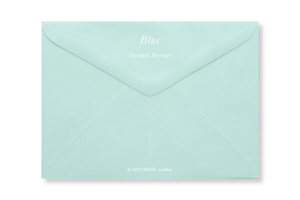 ซองการ์ดแต่งงาน สีฟ้า ใส่การ์ดแต่งงานขนาด 5x7 4x6