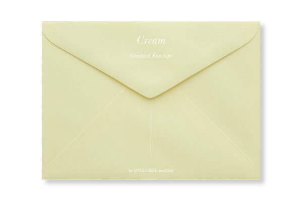 ซองการ์ดแต่งงาน สีครีม ใส่การ์ดแต่งงานขนาด 5x7 4x6